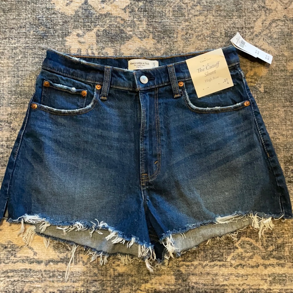 NWT Abercrombie Curve Love High Rise Jean Shorts